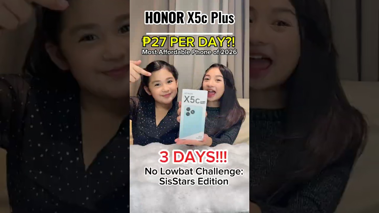 ₱27/day phone? 3-Day No Lowbat! HONOR X5c Plus on Shopee for ₱4,999 #HonorX5cPlus