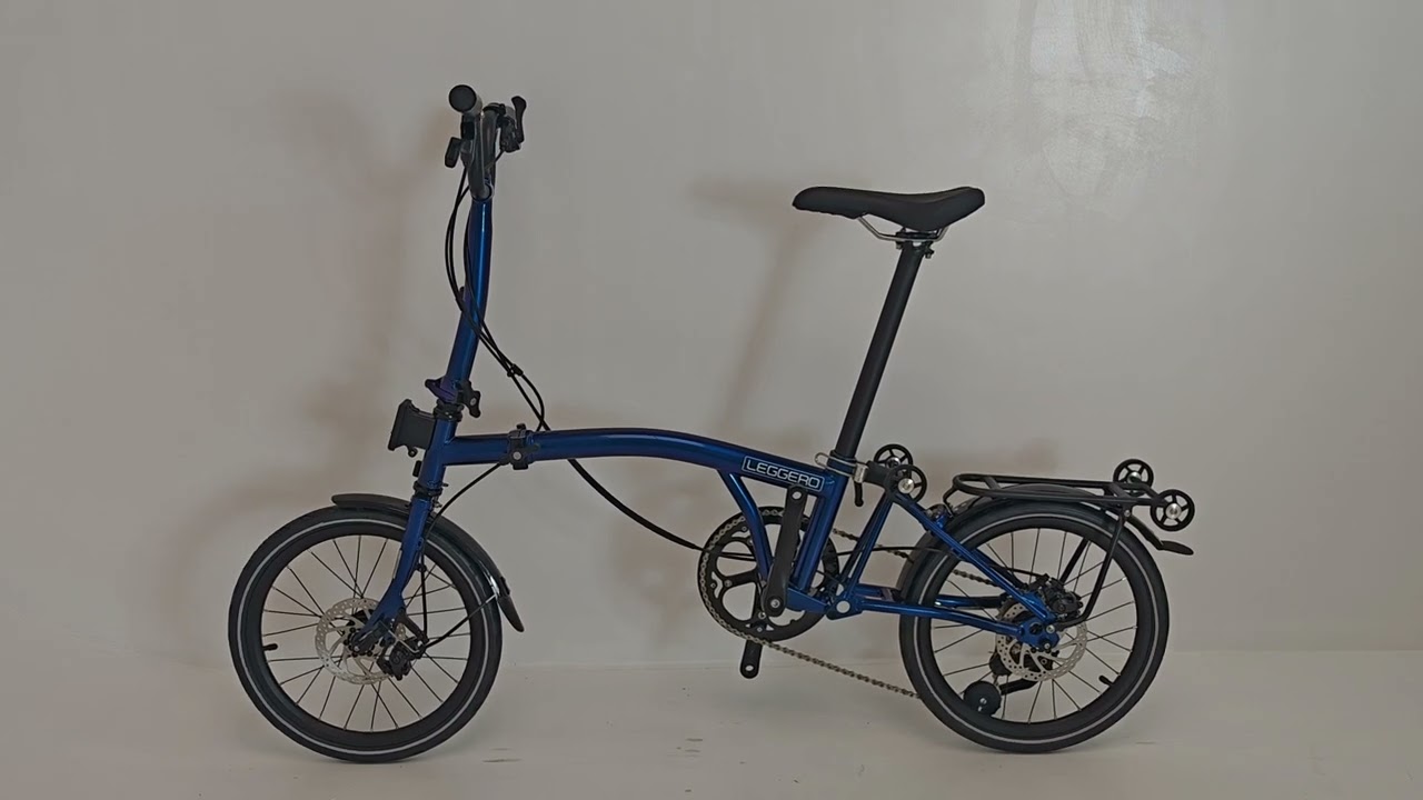 Leggero 9S-16D, 16-дюймовый велосипед с тремя складывающимися колесами и дисковым тормозом