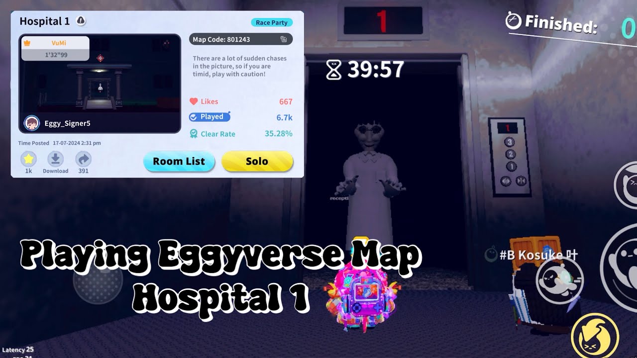Playing Eggyverse Map Hospital 1 (Eggy Party)