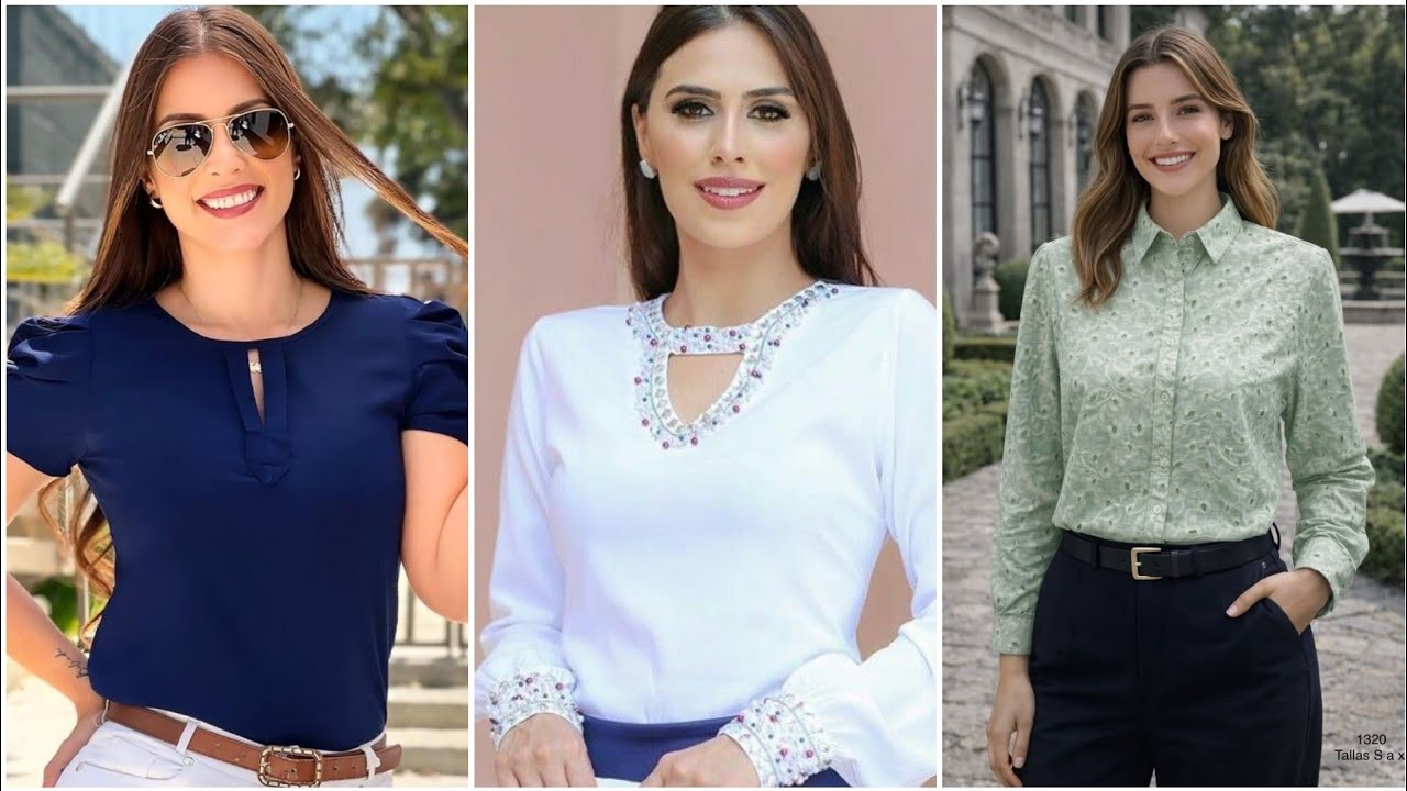 Fashion 2026 PRETTY BLOUSES 100 Ideas for pretty blouses Casual MODELS 25/26 #fashion #shirts #style