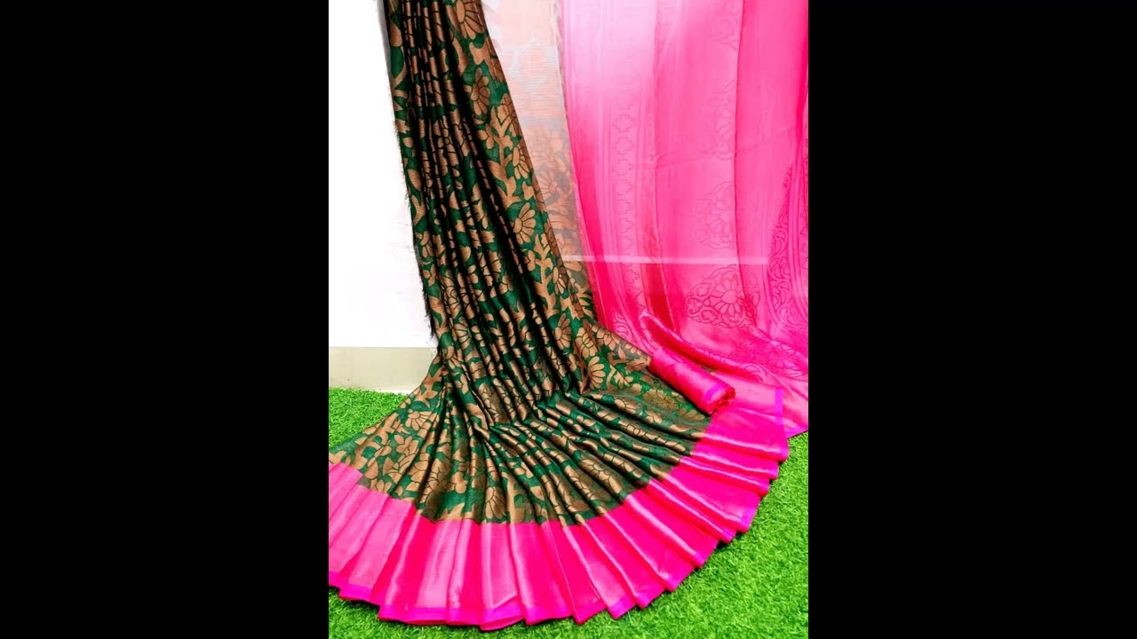 Copper Chiffon Brasso Sarees