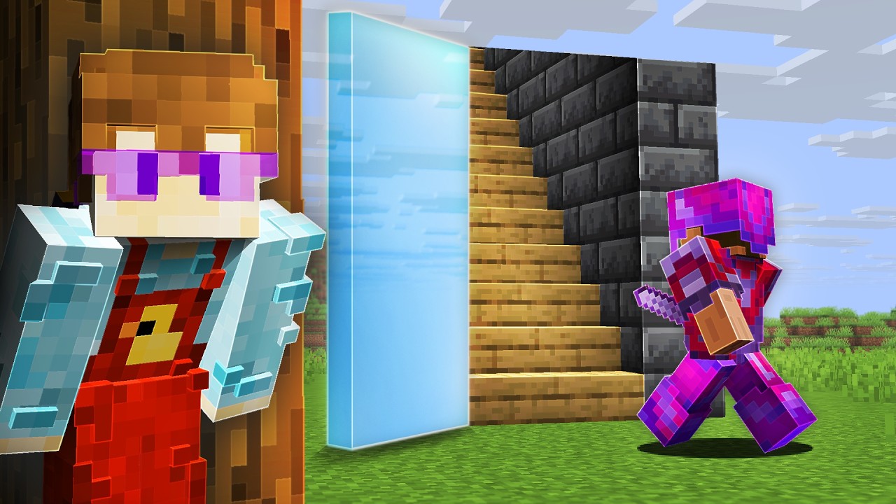TEN GRACZ posiada NIELEGALNĄ NIEWIDZIALNĄ BAZĘ na REBORN SMP...