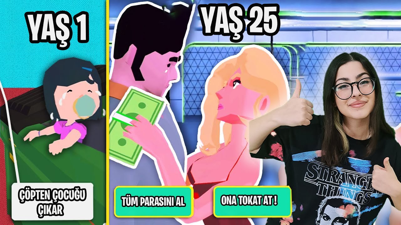 DOĞUMDAN ÖLÜME HAYAT DOĞRU SEÇİMİ YAP HAYATTA KAL  | 100 YEARS LIFE SIMULATOR EYLÜL LAL OYUNA GEL