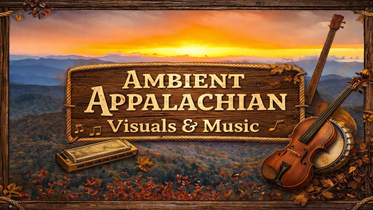 AMBIENT Escape Music Appalachian Mountains - RELAX CHILL PEACEFUL  DRIFT REST TAKE A MOMENT