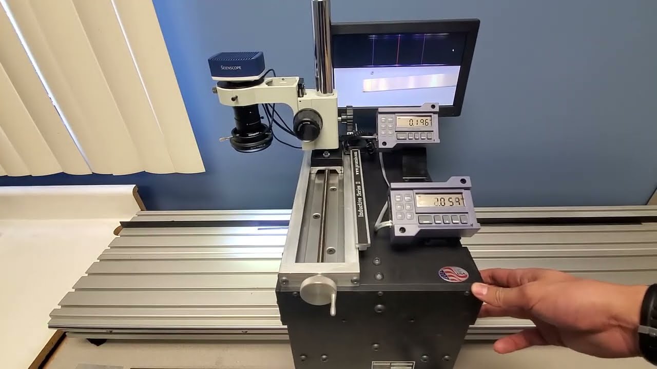 ProTable-Optical - Measure parts using a crosshair.