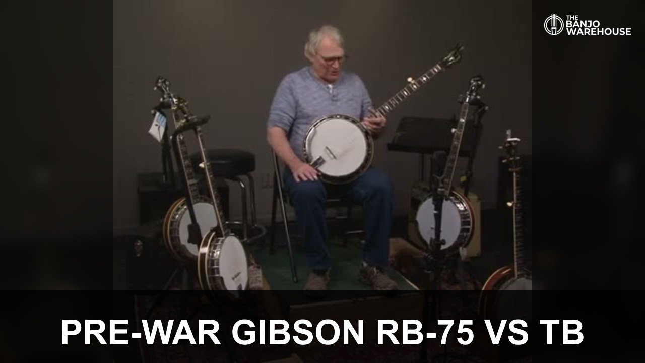 Pre-War Gibson Banjo Comparison | RB-75 vs TB Conversions | Hear The Flathead Tone Ring Difference