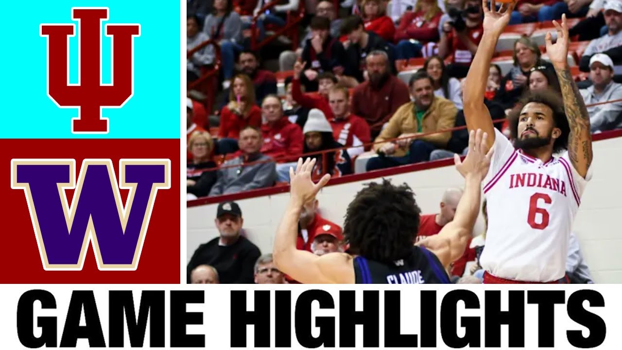Indiana vs Washington Highlights | Men's Basketball | College Basketball 2025