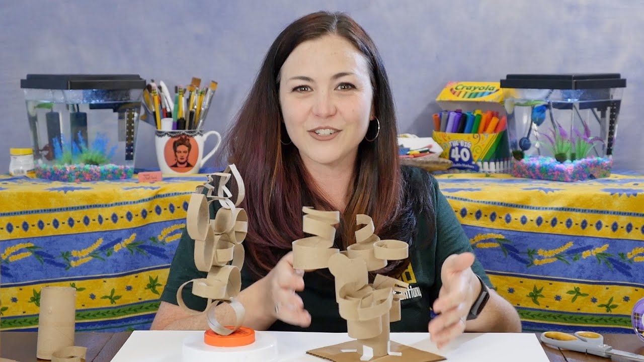 Cardboard Tube Sculptures