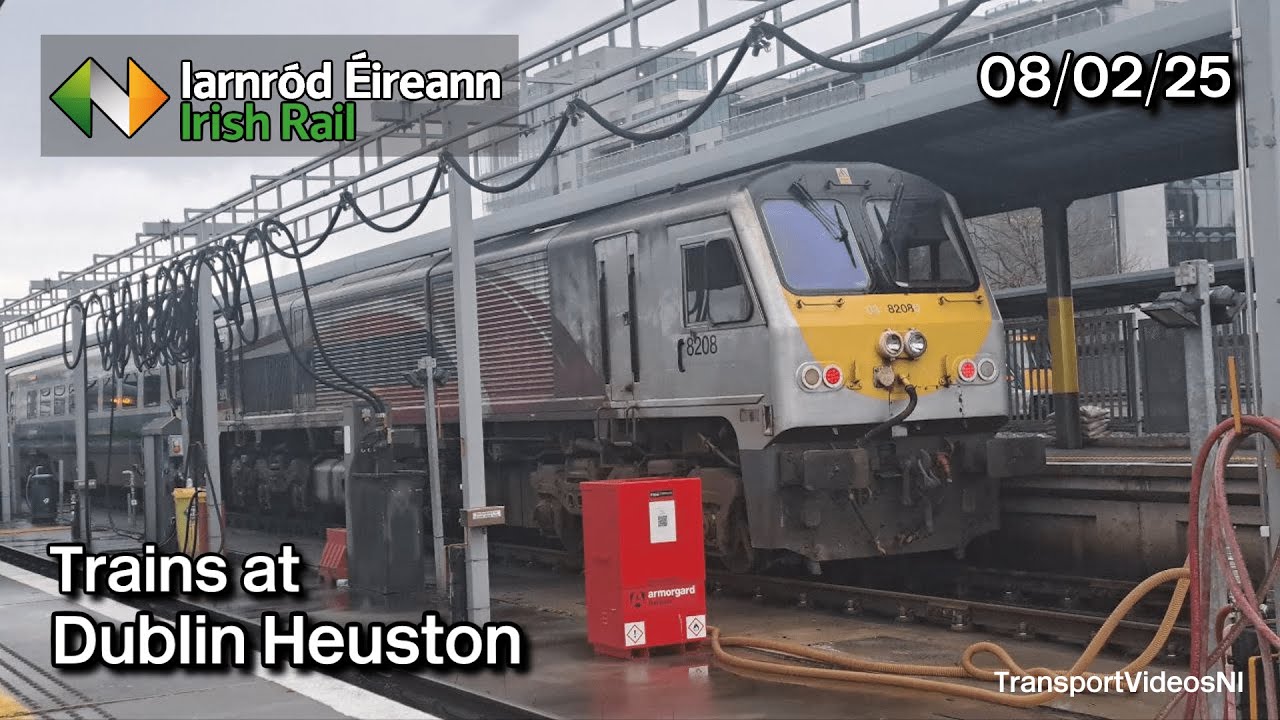 Trains At Dublin Heuston 08/02/25