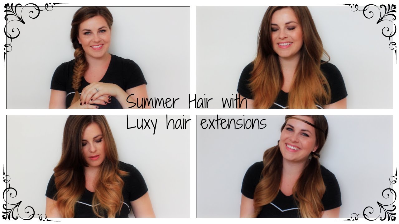 Summer Hair looks using Ombre Luxy Hair extensions