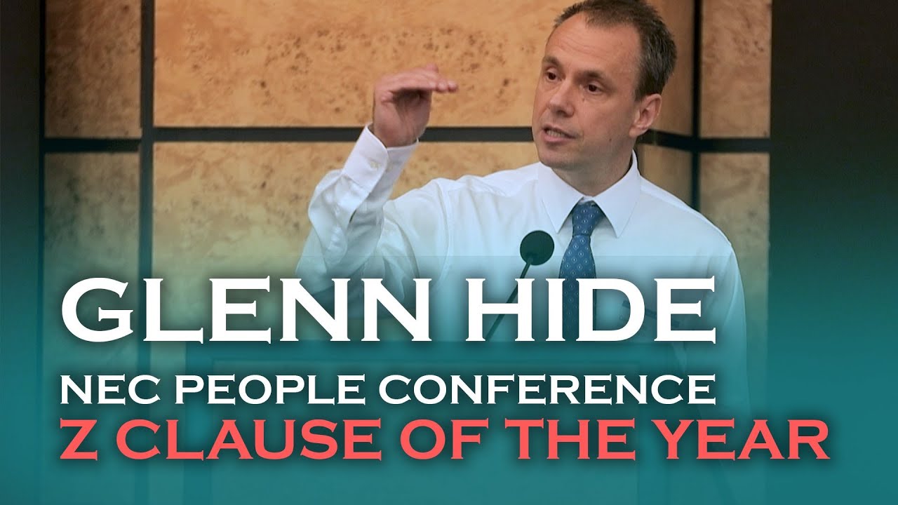 7. 2023 NEC4 Z clause of the year award and what would we like to see in NEC5 (Glenn Hide)
