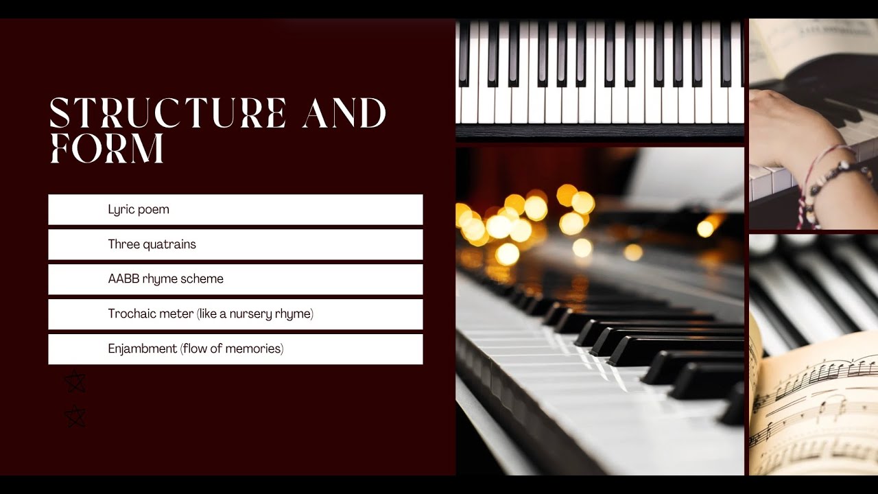 'Piano' by DH Lawrence - detailed analysis for IGCSE Literature students.
