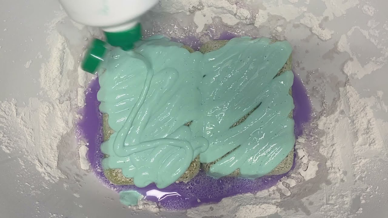 ASMR Paste, 🧽 Sponge Squeezing 🧽 | Lavender Comet 💫, Lavender Pinesol 🌲, Comet 💫 Soft Cleanser