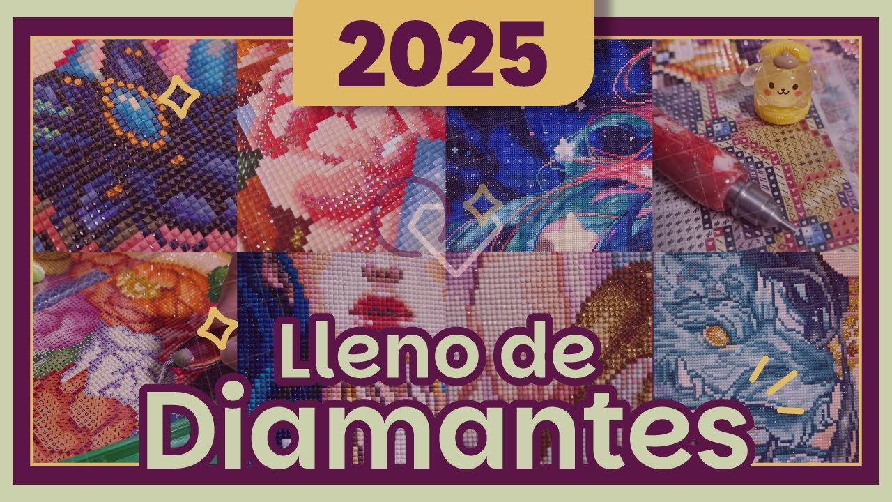 TODOS los lienzos de Diamond Painting que hice este 2025 💎 | Recap Anual ✨