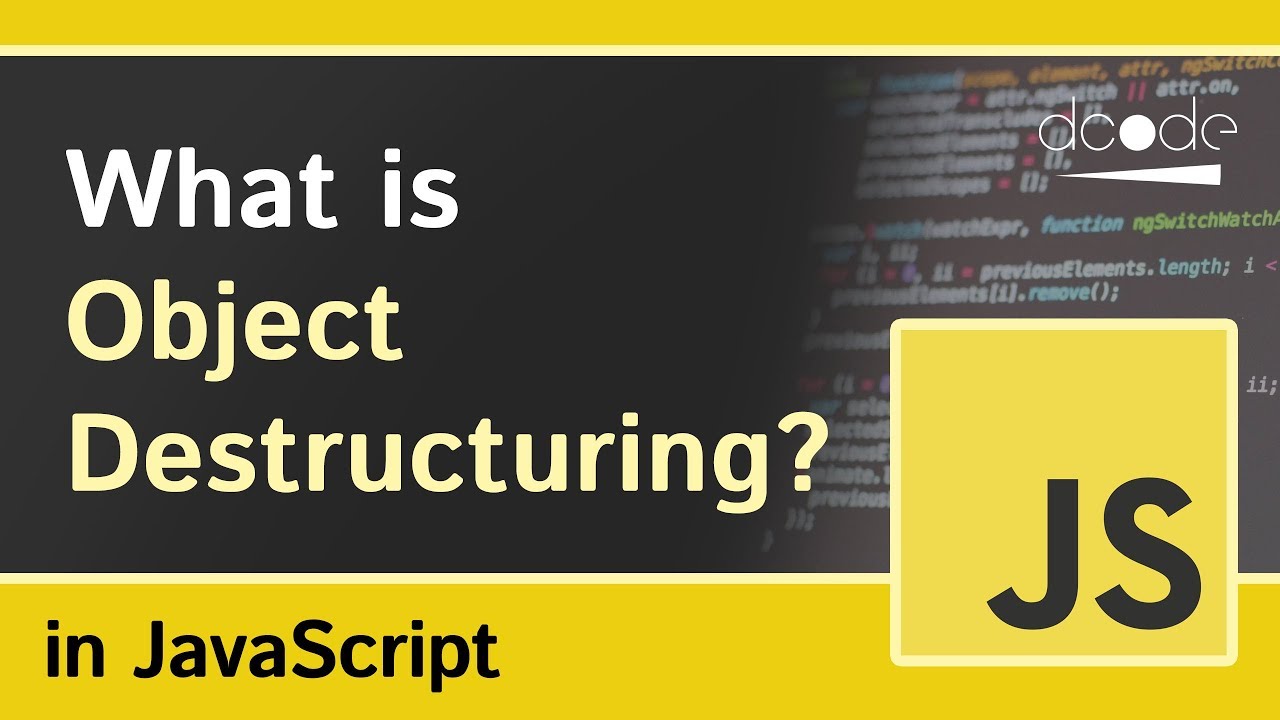 Деструктуризация объектов в JavaScript