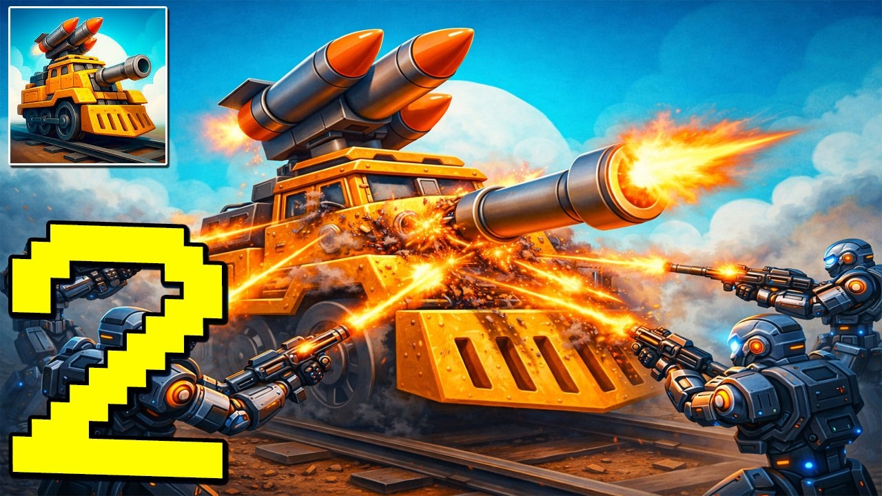 Train Attack: Merge War - Gameplay Walkthrough Part 2 - Shooting Game, Update Train (Android,iOS)