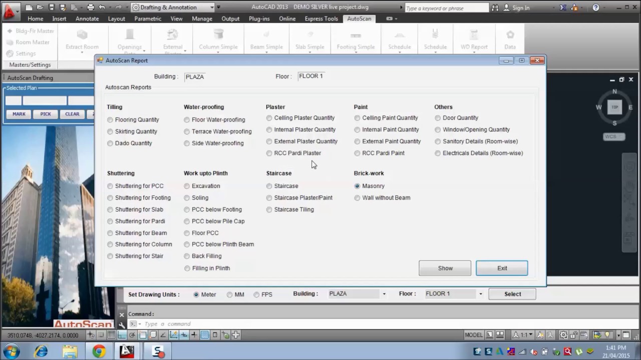 Autoscan BOQ From Autocad Drawing
