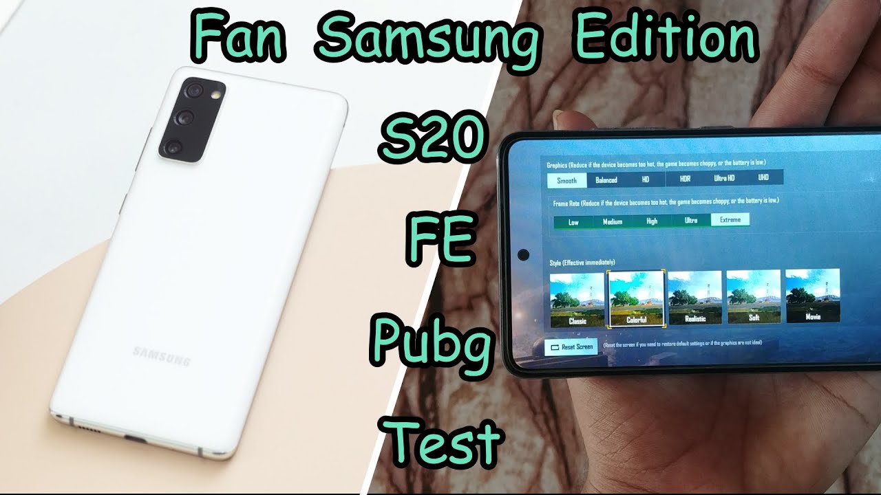 Samsung Galaxy S20 FE - Fan Edition pubg test Full & Gaming Review || Exynos 990 Pubg Test!!!