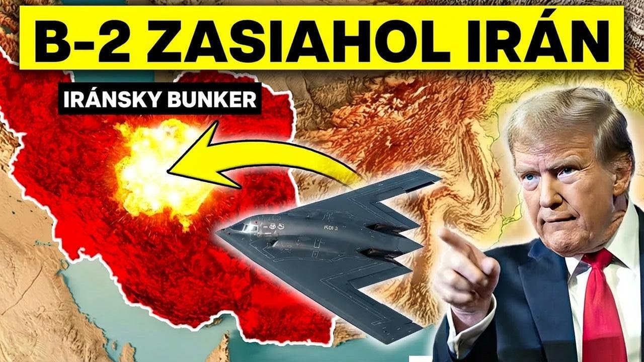 Americký bombardér B-2 zhadzuje 900 kg protibunkrovú bombu na Irán – neuveriteľná sila