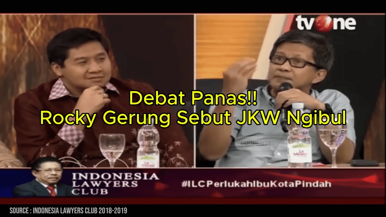 Debat Panas Rocky Gerung Di ILC | JKW Tukang Ngibul