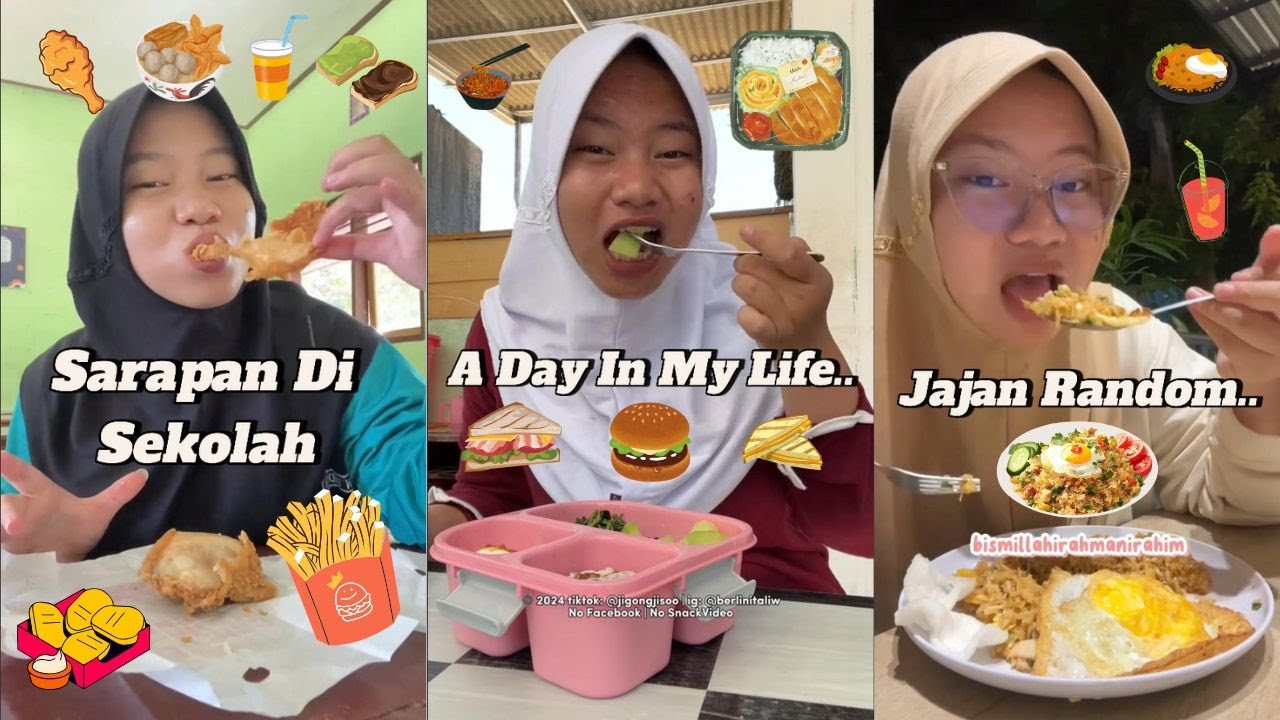 Sarapan Di Sekolah, A Day In My Life & Whats In My Bag Tiktoker Ibeeengg