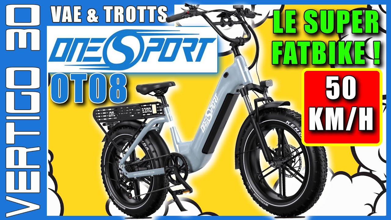 💙🤍 Vélo ONE SPORT GLOBAL OT08 - UN SUPER FATBIKE 🤍💙