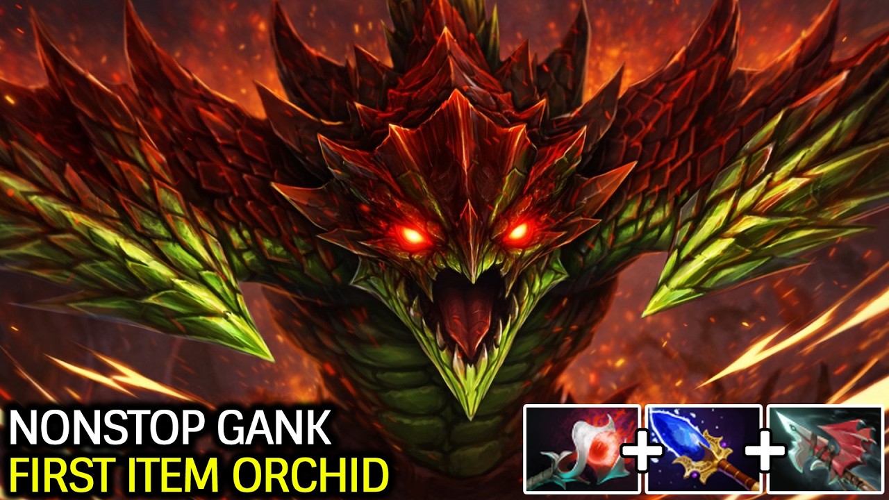 Viper Nonstop Gank – First Item Orchid Totally Destroyed Dota 2