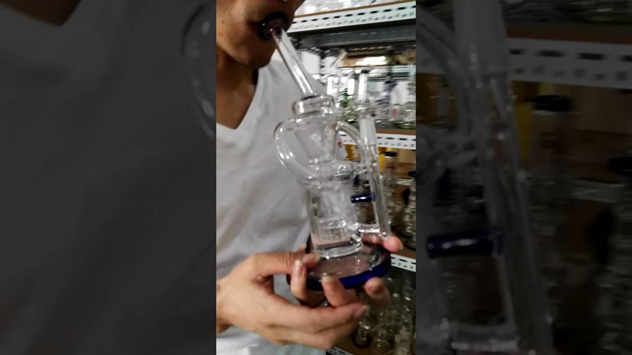 HB King new design mini oil rig recycle glass water pipe k83