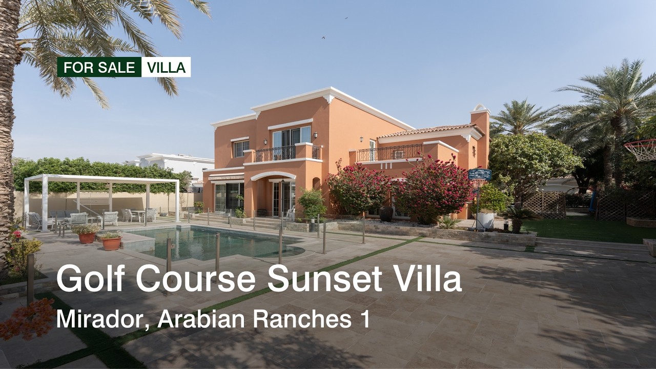 Golf course sunset villa in Mirador, Arabian Ranches I | haus & haus