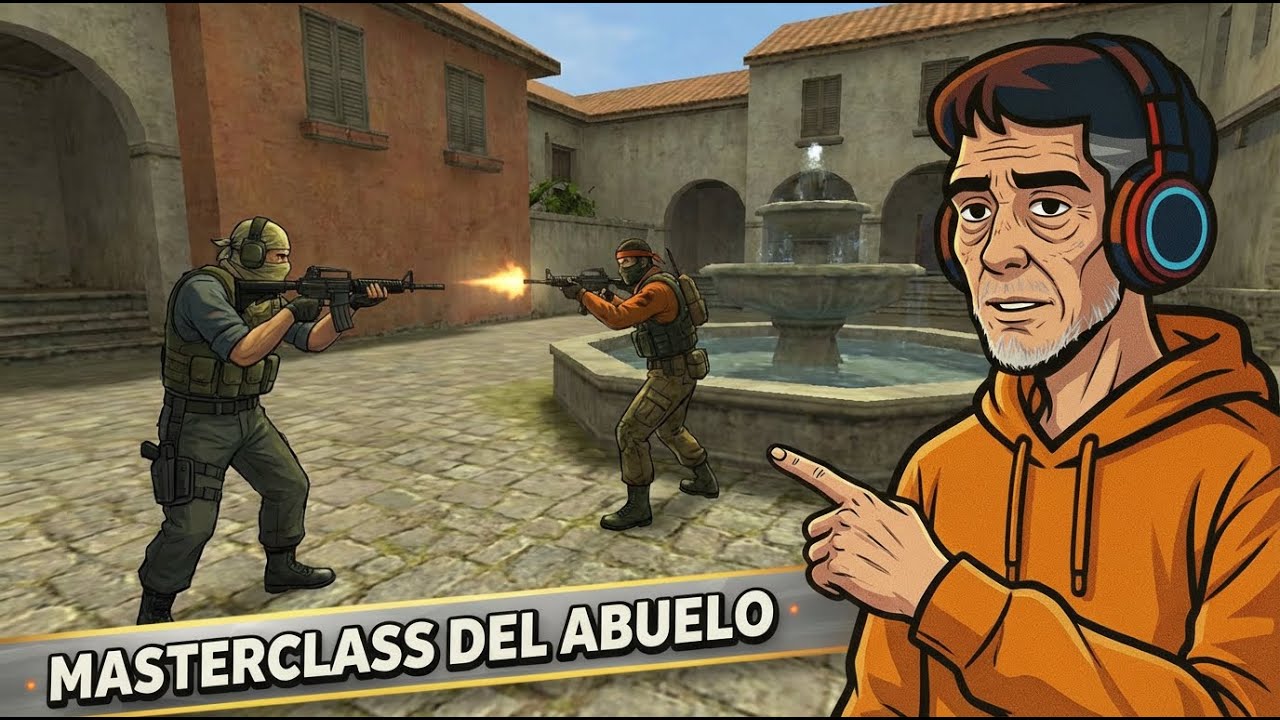 Abuelo enseña como jugar al counter-strike 1.6       #mejoresmomentos #counterstrike #gameplay