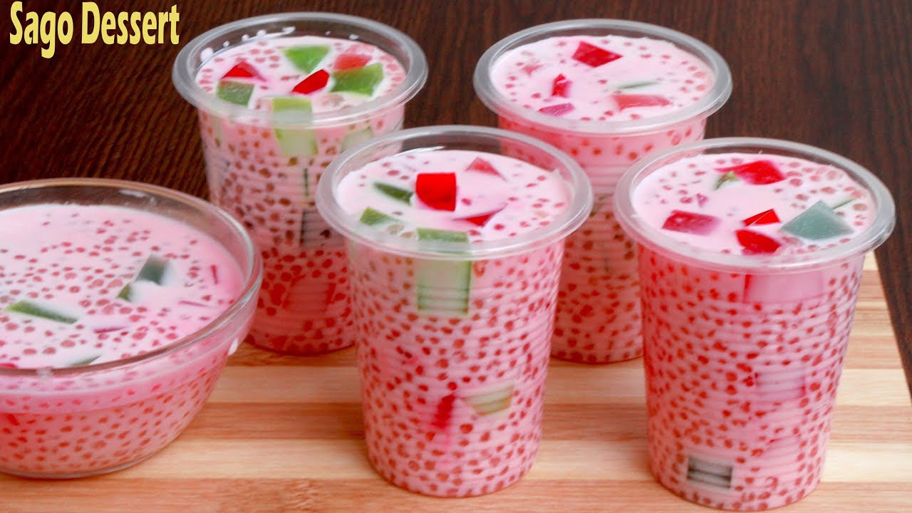 Sabudana dessert | Tapioca Drinks Recipe | Sago Dessert Recipe | So Tasty Food