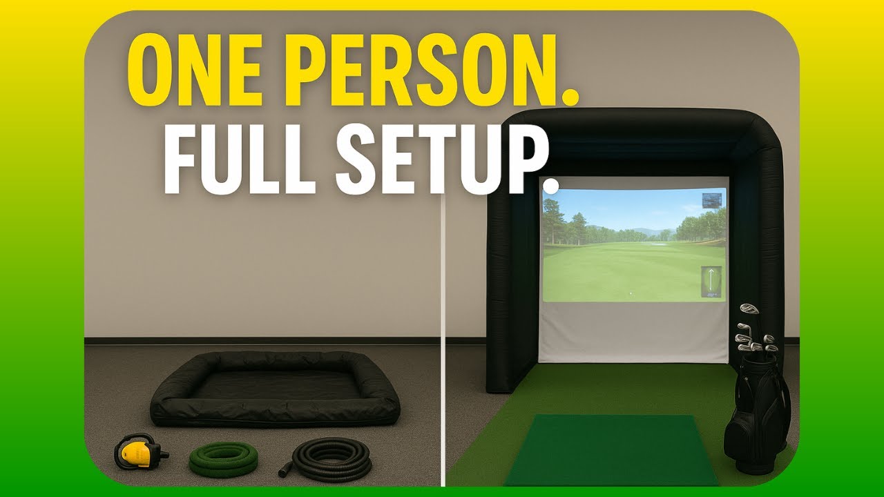 Setting Up a Full Mobile Golf Simulator by Myself (Start to Finish)