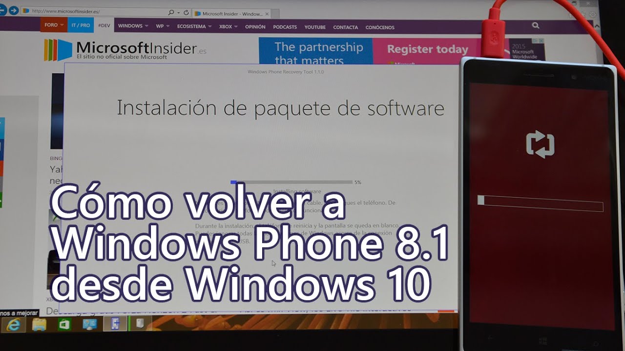 Tutorial: Cómo volver a Windows Phone 8.1 desde Windows 10