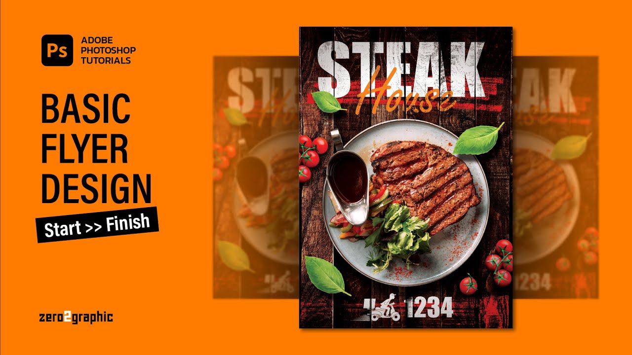 Flyer Design in Adobe Photoshop CC | Graphic Tutorials