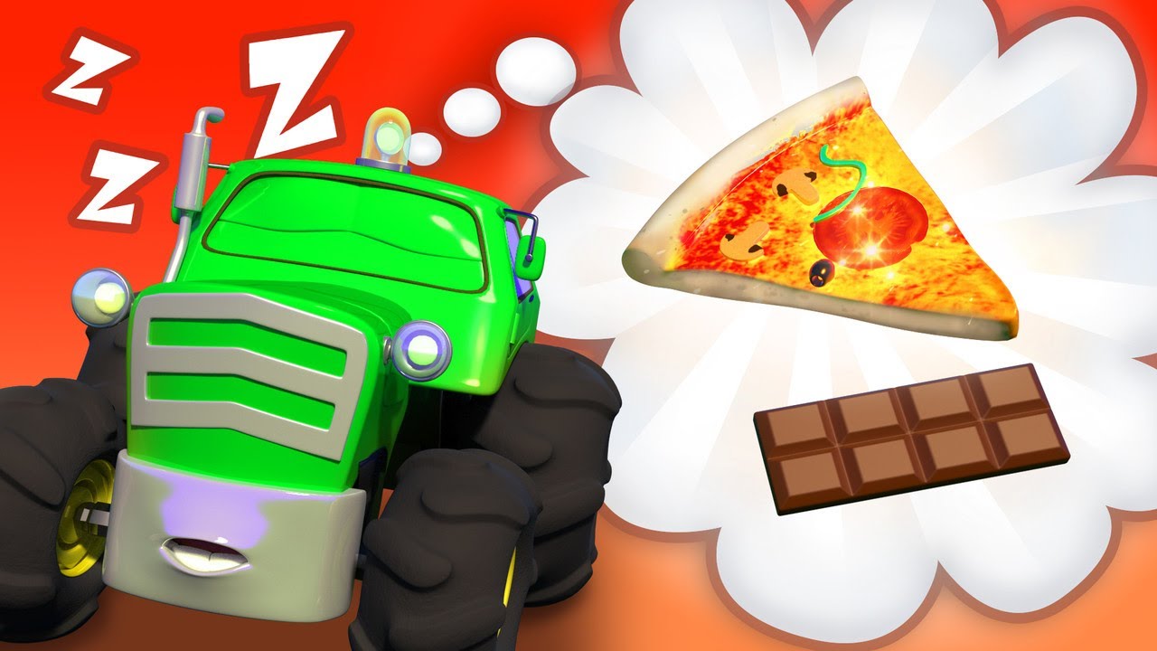 Car Patrol -  Ben is sleep driving hungry  - Car City ! Police Cars and fire Trucks for kids