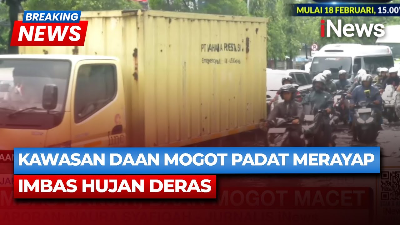 Imbas Hujan Deras, Kawasan Daan Mogot Padat Merayap | BREAKING NEWS