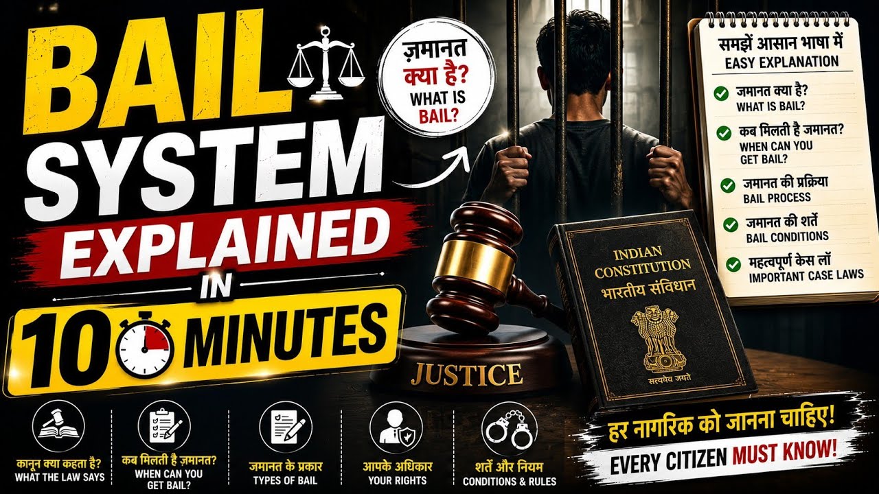 👉 Bail System Explained in 10 Minutes | जमानत कैसे मिलती है? ⚖️
