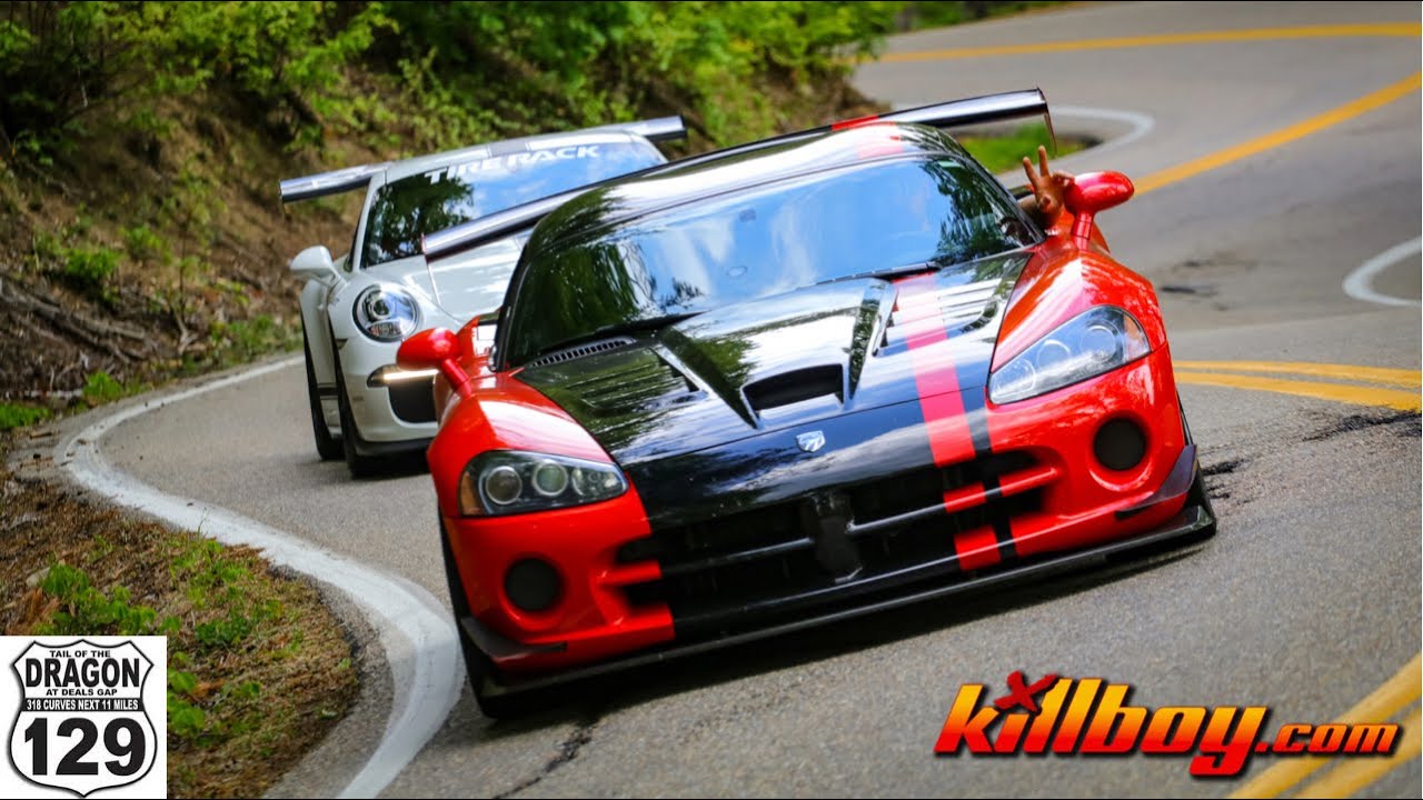 INSANE TAIL OF THE DRAGON RUN VIPER ACR LEADING PORSCHE 911 GT3