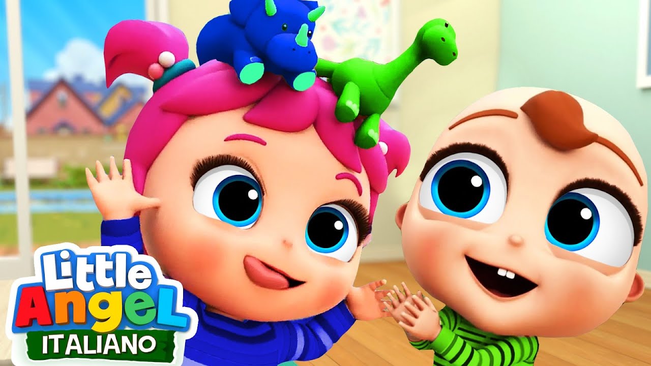 Giocando con il mio Fratellino 👧🏻❤️ Cartoni Animati con Gianni Piccino - Little Angel Italiano