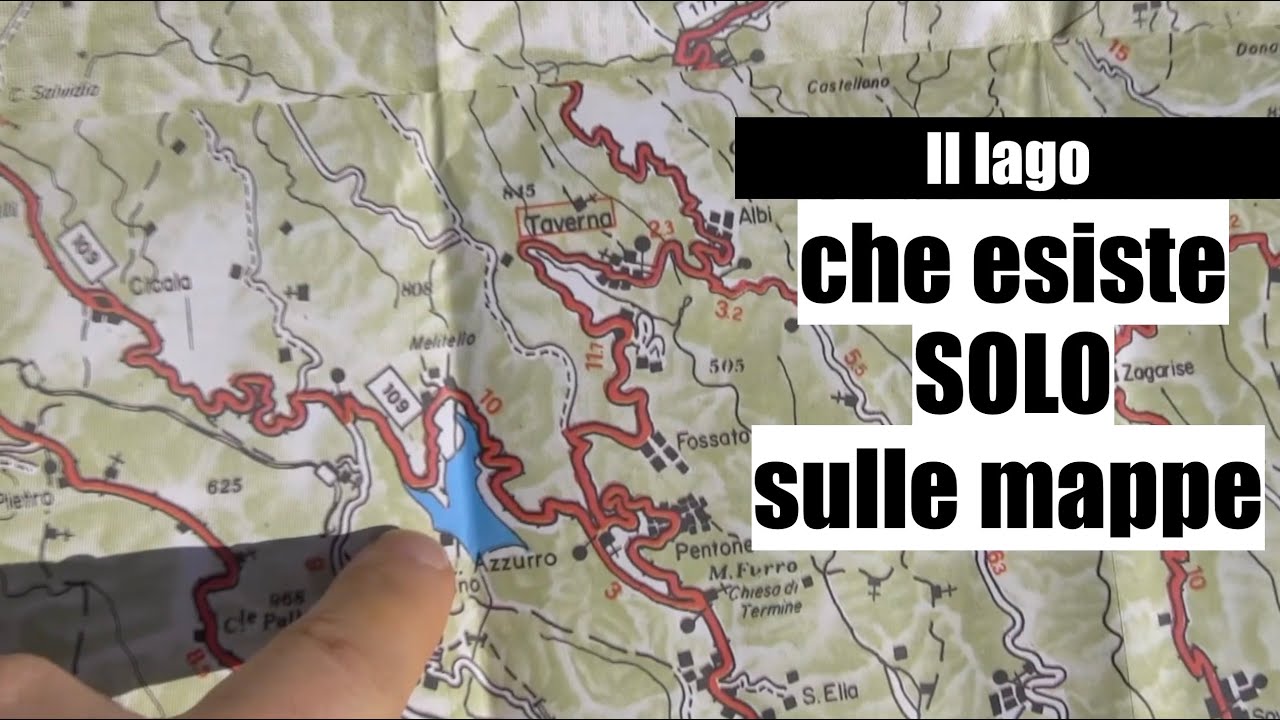Incredibile scoperta: c'è un lago enorme sulle mappe in Calabria che però non esiste