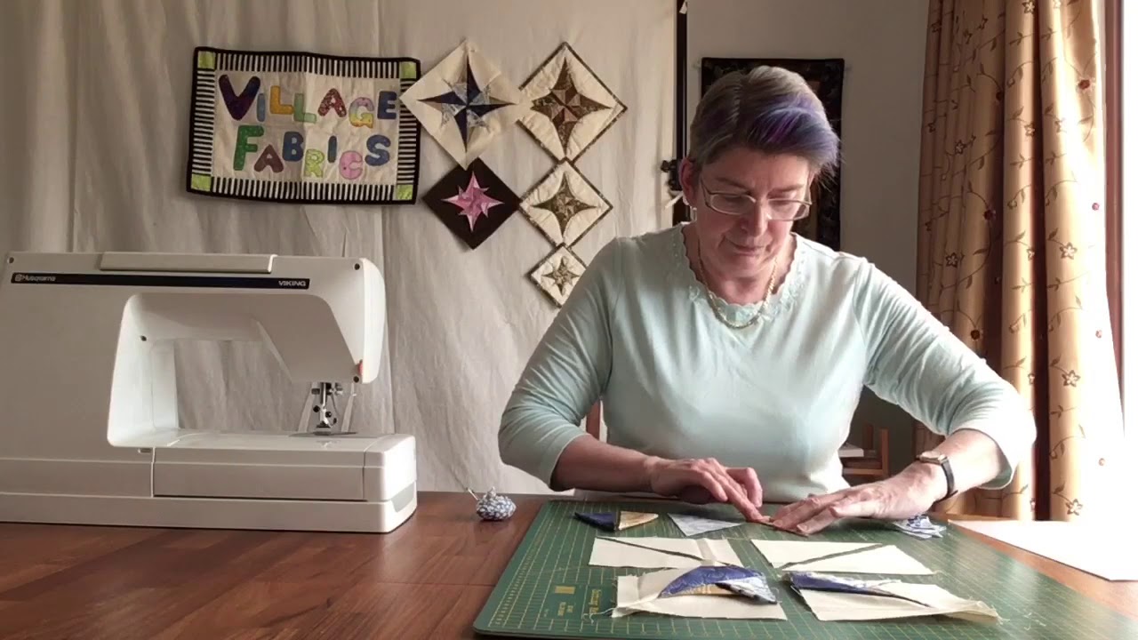 Folded Rose Pinwheel - Step 2