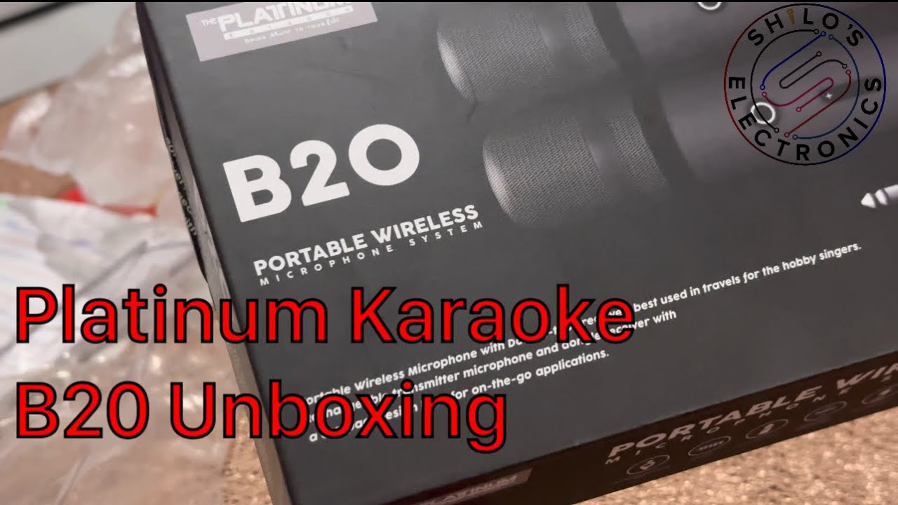 Platinum Karaoke B20 Wireless Mic (Unboxing)