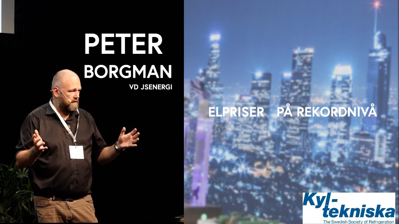 Peter Borgman på fastighetsmässan med Kyltekniska föreningen