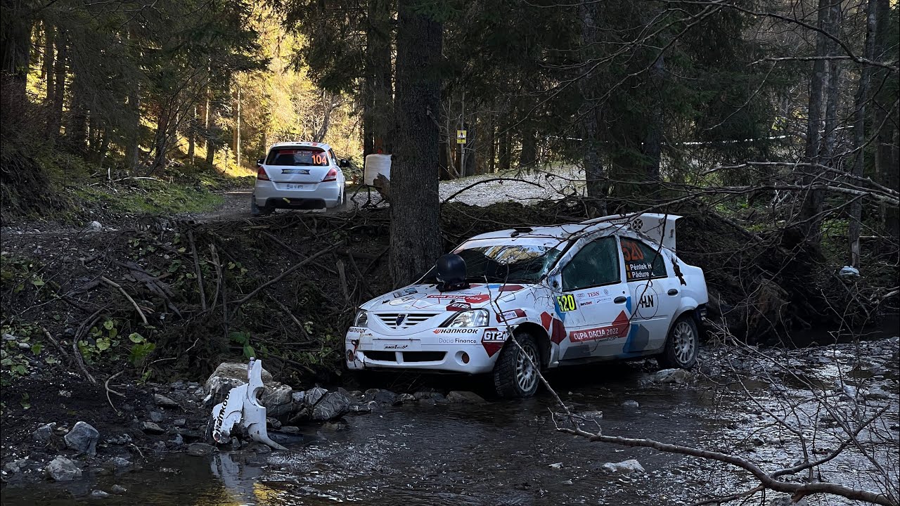 ONBOARD | Péntek Hunor | Huge Crash | Dacia Logan | Rally of Brasov 2022 | Ps1 |