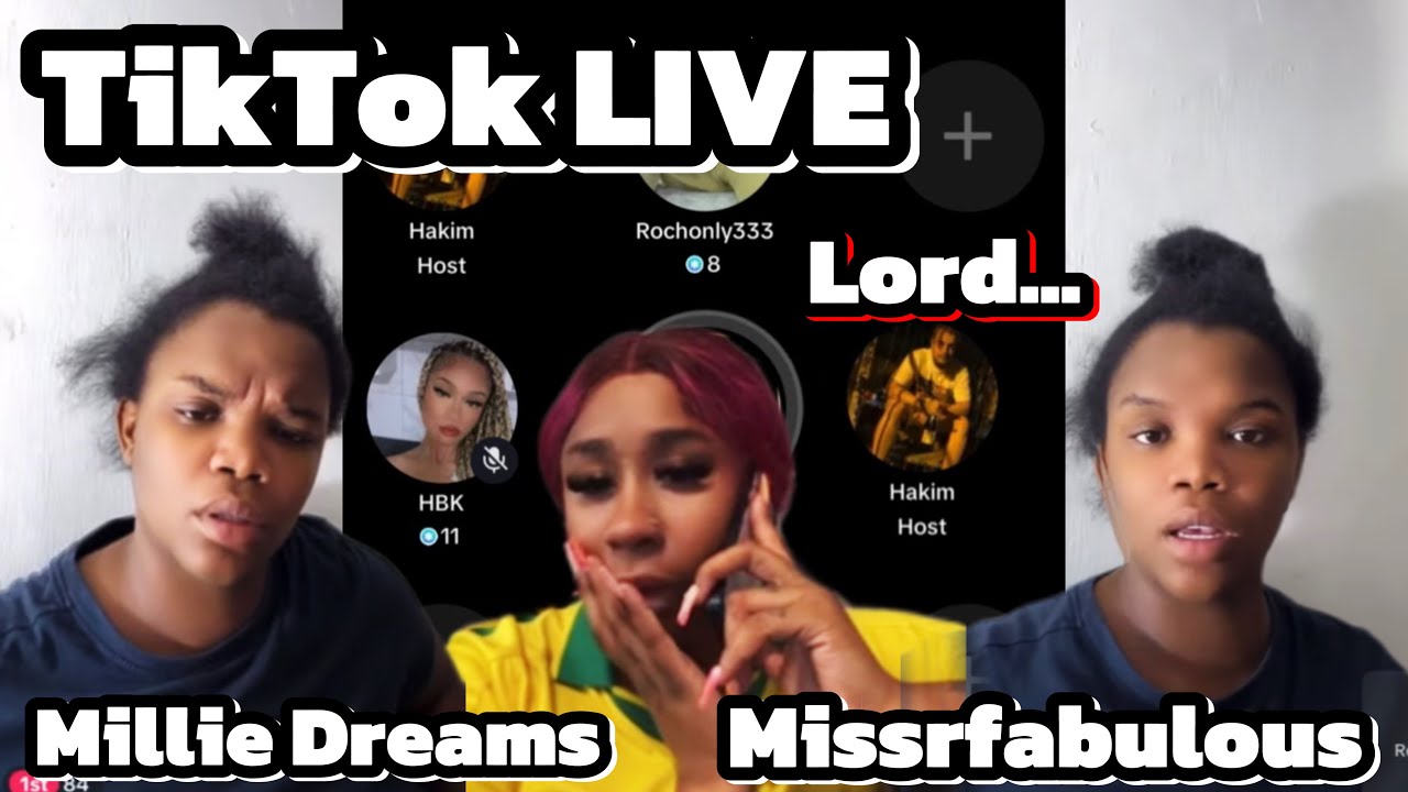 TikTok Live with Miss R Fabulous & Millie Dreams | People Are Wicked! The Baby Dad Has Come Out 😪
