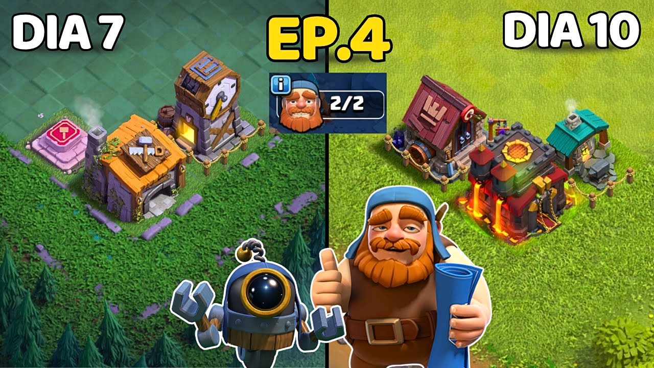 Dupla Série 2: Chegando Na Casa Do Construtor 6 e No Centro de Vila 10 No Clash Of Clans