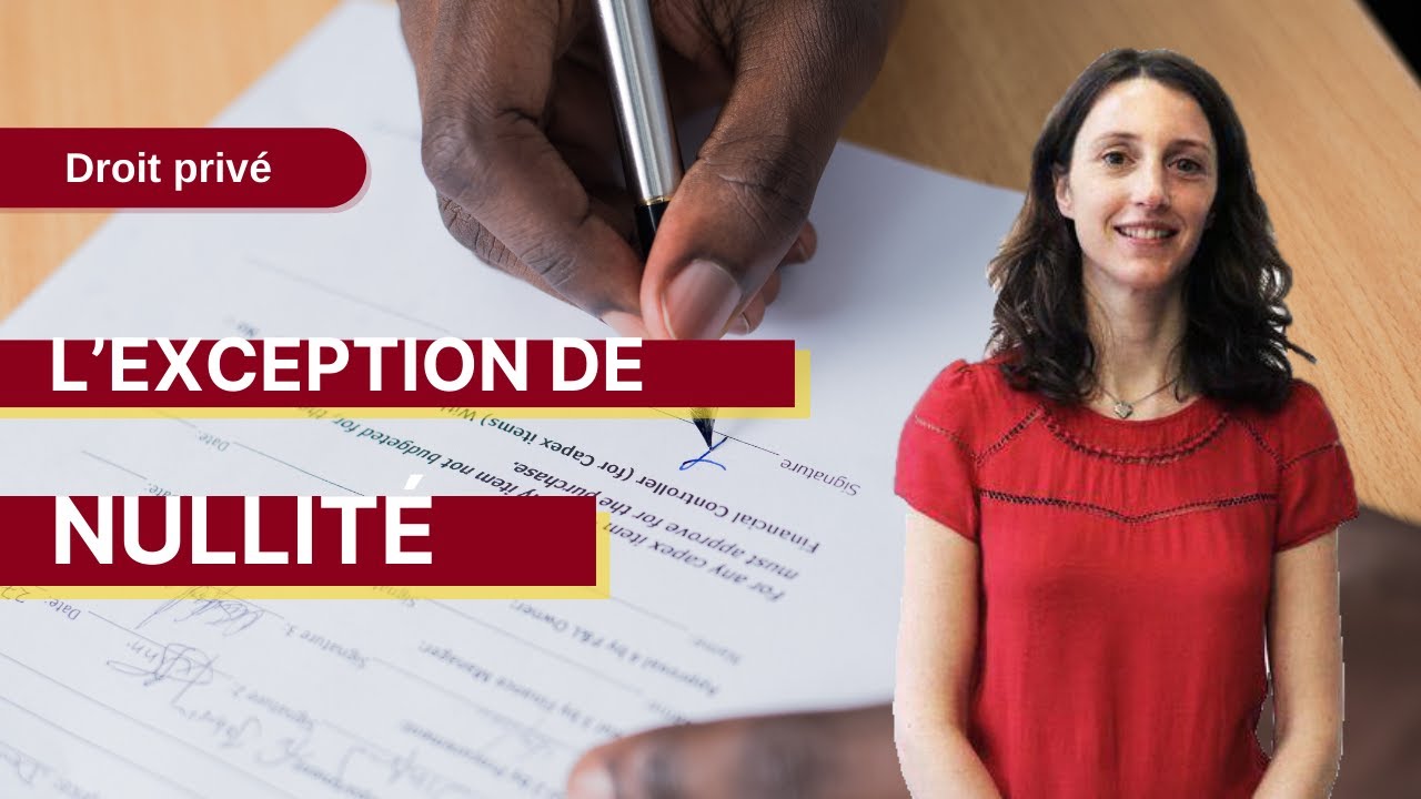 Droit privé : L’exception de nullité