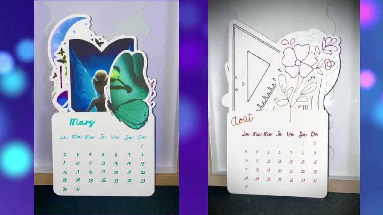 Création de calendrier avec Cricut