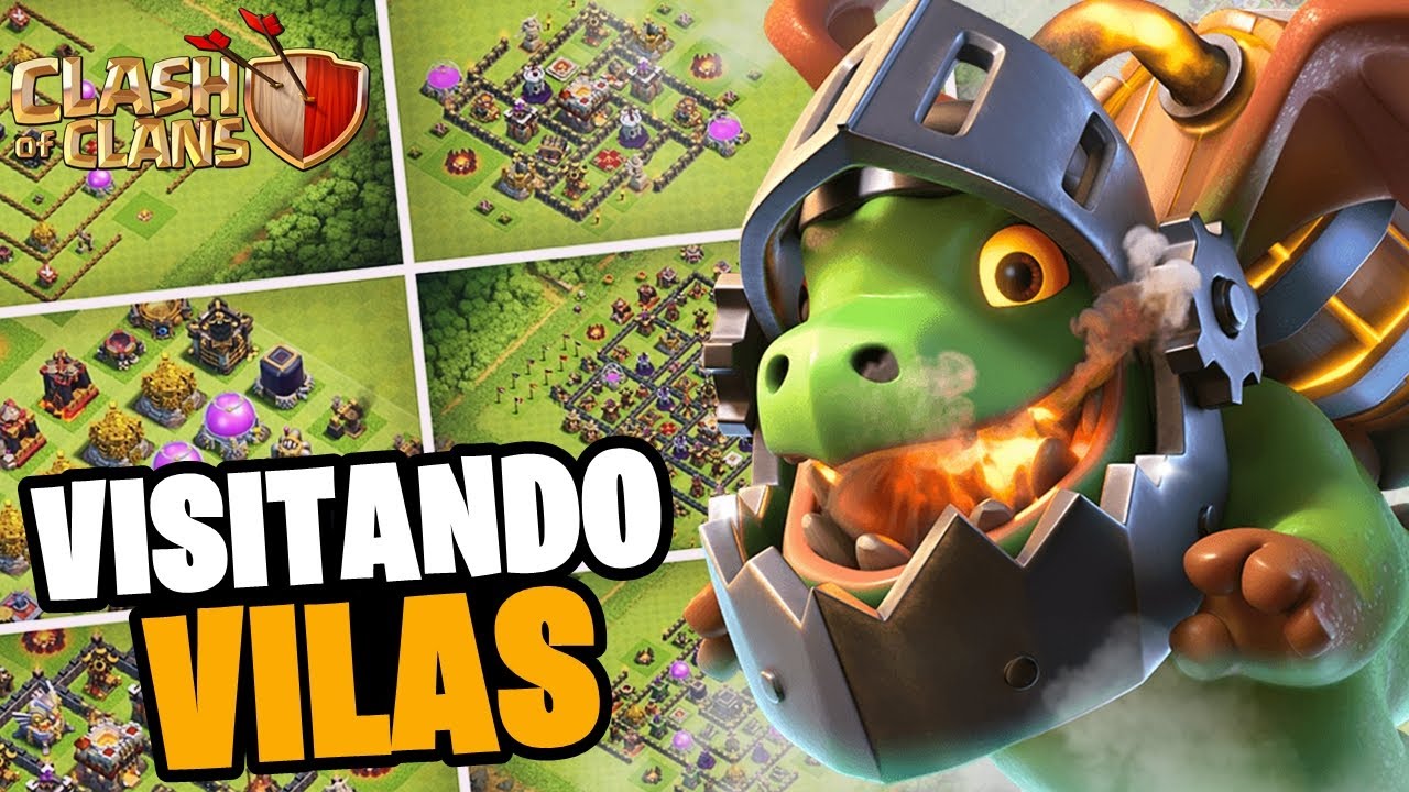NÃO SOU OBRIGADO A VER ISSO SOZINHO KKK! VISITANDO SUA VILA NO CLASH OF CLANS