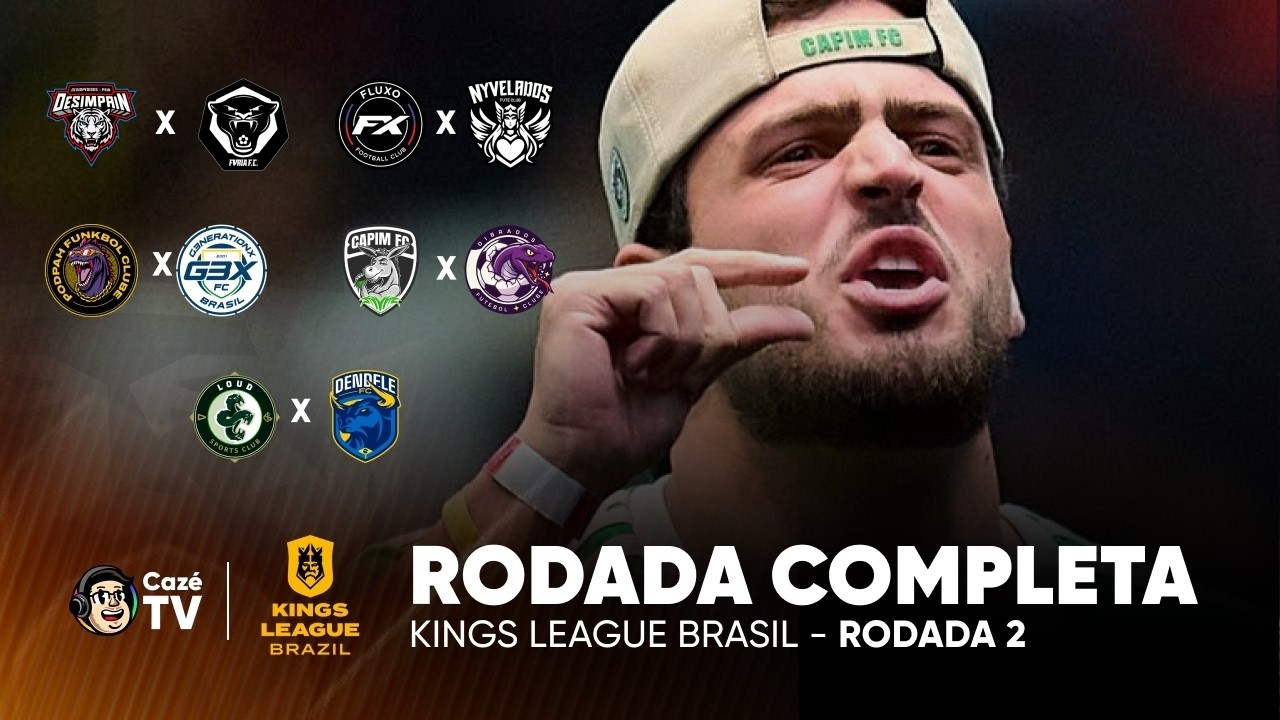 RODADA COMPLETA: LOUD X DENDELE | KINGS LEAGUE BRASIL 2026 - 2º SPLIT | 2ª RODADA